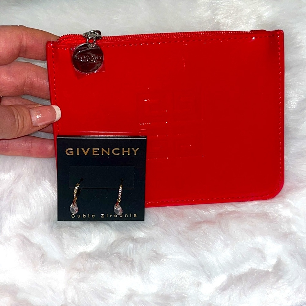 NWT Givenchy Earrings AND Pouch